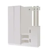 Gaborone (147,2 x 179,7 x 37,5 cm) Hallstativ Vit