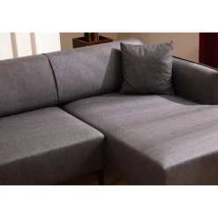 Gaborone (270-140 x 95 x 67 cm) Hörnsoffa Mörkgrå, Höger