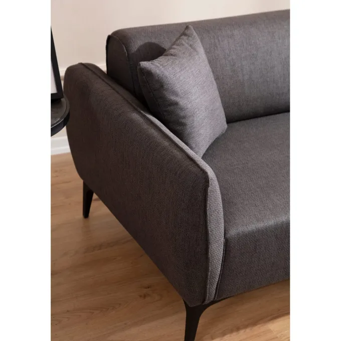 Gaborone (270-140 x 95 x 67 cm) Hörnsoffa Mörkgrå, Höger