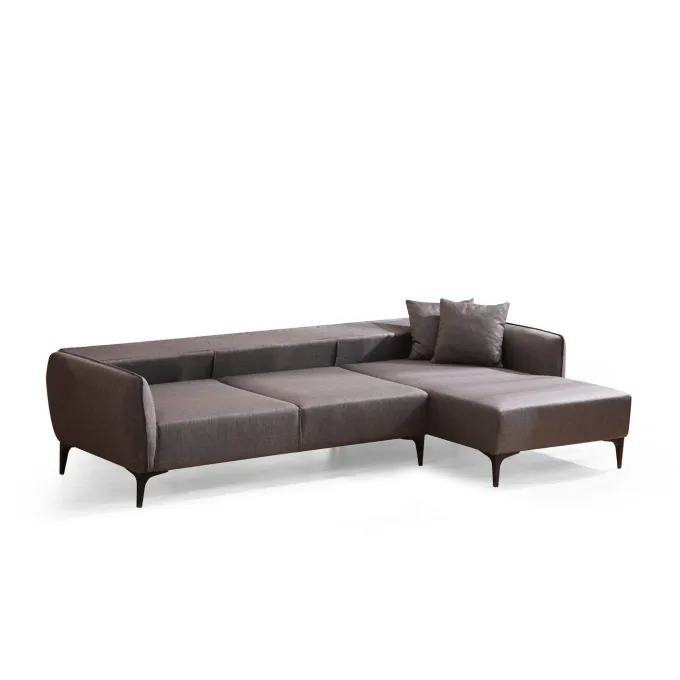Gaborone (270-140 x 95 x 67 cm) Hörnsoffa Mörkgrå, Höger
