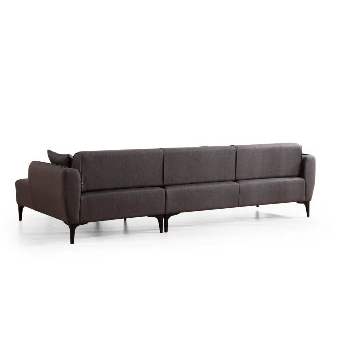 Gaborone (270-140 x 95 x 67 cm) Hörnsoffa Mörkgrå, Höger