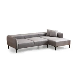 Gaborone (270-140 x 95 x 67 cm) Hörnsoffa Grå, Höger