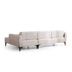 Gaborone (270-140 x 95 x 67 cm) Hörnsoffa Offwhite, Höger