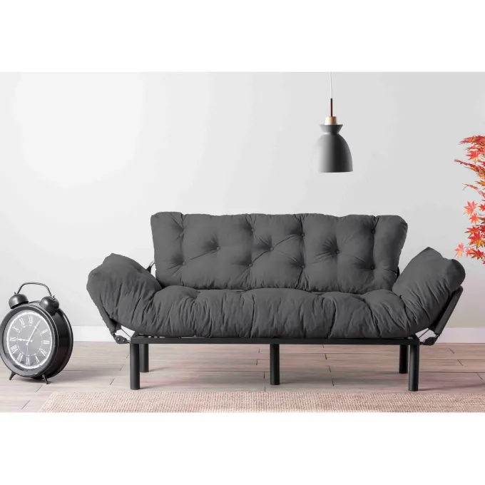 Gaborone Triple (185 x 85 x 70 cm) Grå 3-sitssoffbädd