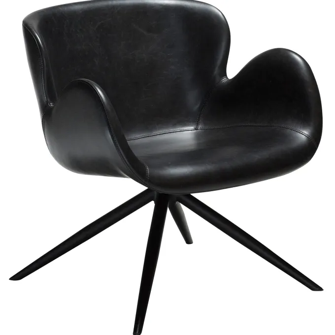Gaia Loungefåtölj Vintage Black