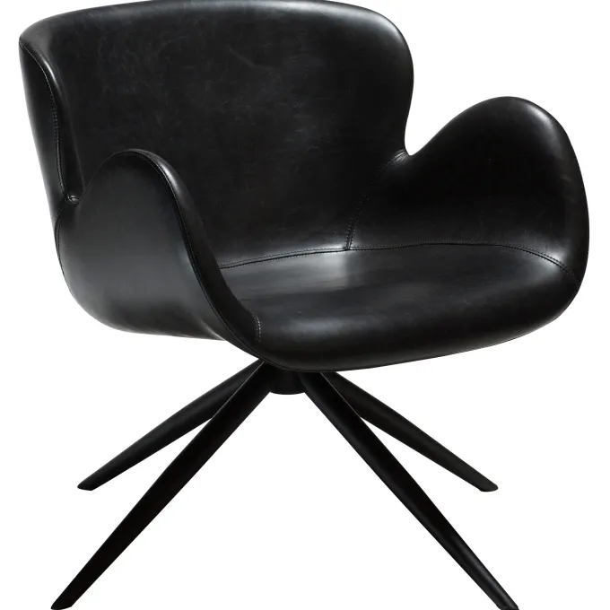 Gaia Loungefåtölj Vintage Black
