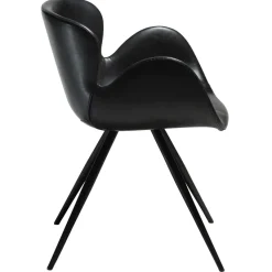 Gaia Stol Vintage Black Art.Leather, Black