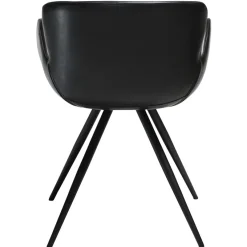Gaia Stol Vintage Black Art.Leather, Black