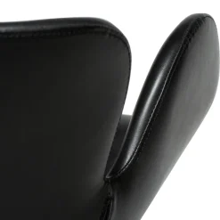 Gaia Stol Vintage Black Art.Leather, Black