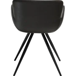 Gaia Stol Vintage Grey Art.Leather, Black