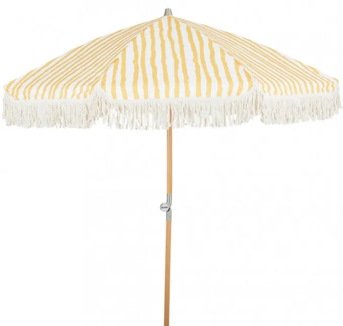 Gatsby Parasoll 1,8m Gul/Randig