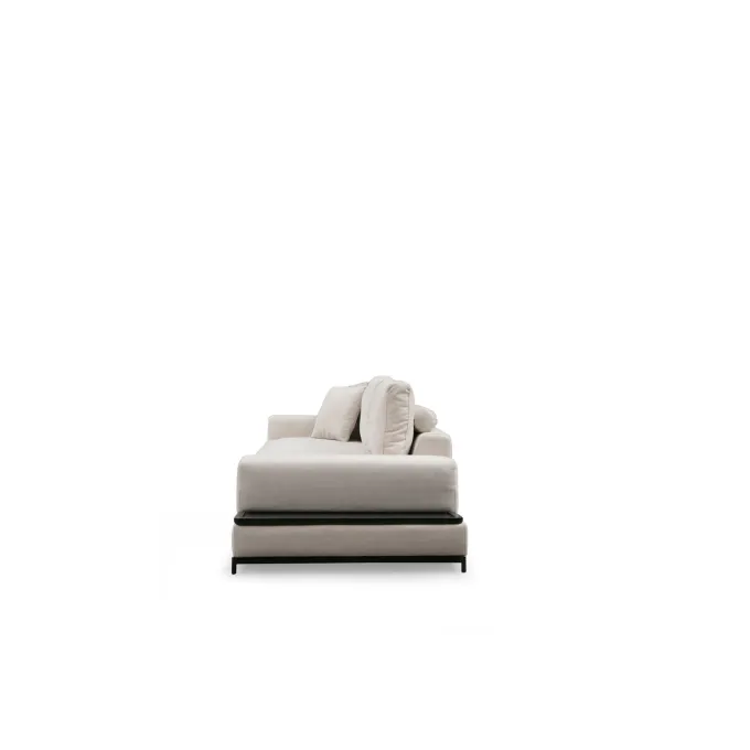 Ghent med sidobord (320 x 102 x 84 cm) Beige 4-sits soffa