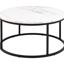 Gilbert Soffbord Rund 80 cm Vit Granada
