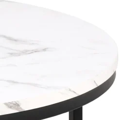 Gilbert Soffbord Rund 80 cm Vit Granada