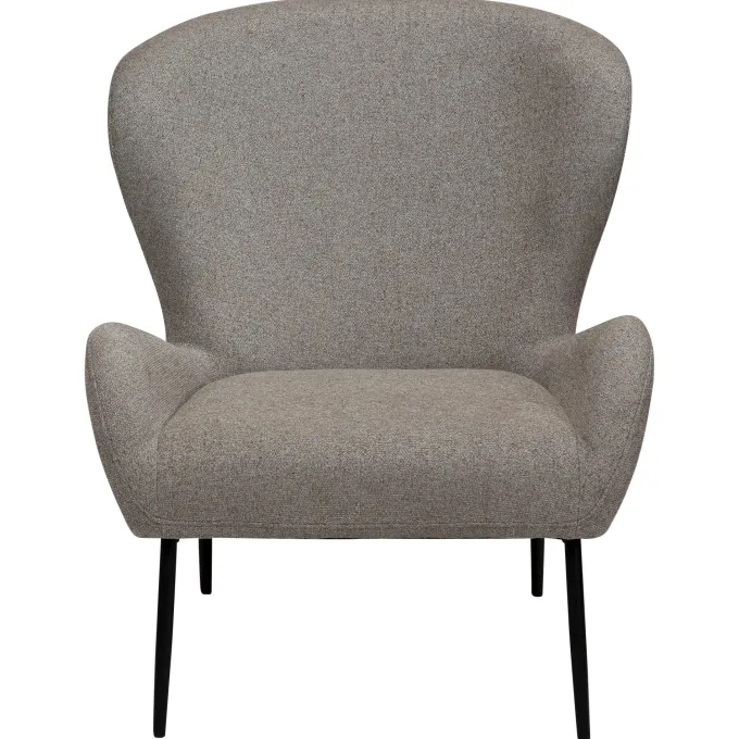 Glam Loungefåtölj Pebble Earth, Black Metal, 85 cm