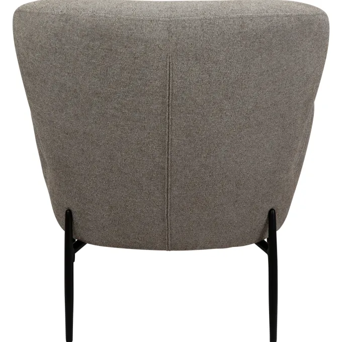 Glam Loungefåtölj Pebble Earth, Black Metal, 85 cm