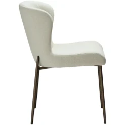 Glam Stol Bone White, Antique Brass