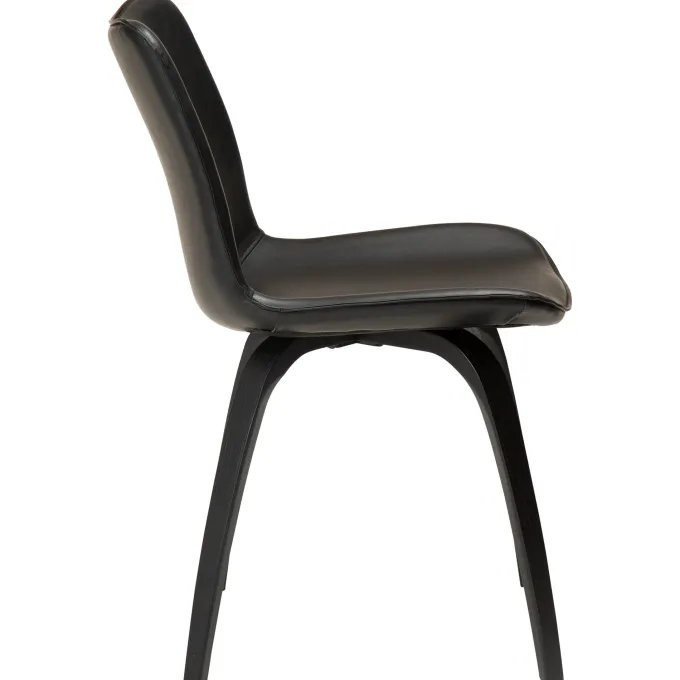 Glee Stol Vintage Black Art.Leather, Black