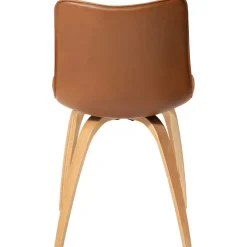 Glee Stol Vintage Light Brown Art.Leather, Oak