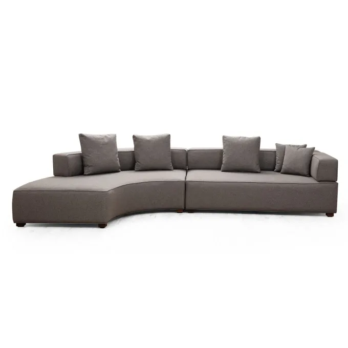 Gondol (105-180 x 105 x 70 cm) grå Hörnsoffa