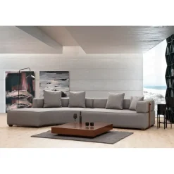 Gondol (105-180 x 105 x 70 cm) grå Hörnsoffa