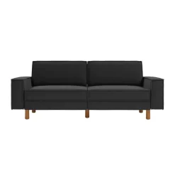 Gothenburg (223 x 89 x 87 cm) 3-sitssoffa Nattgrå valnöt