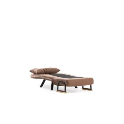Hanoi Enkel lampa (26 x 120 x 60 cm) Brun 1-sits bäddsoffa