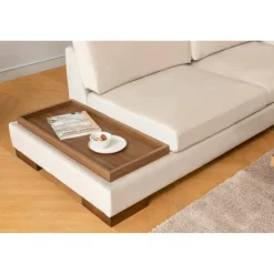 Hanoi hörn utan sittpuff (313 x 97 x 80 cm) Hörnsoffa Beige