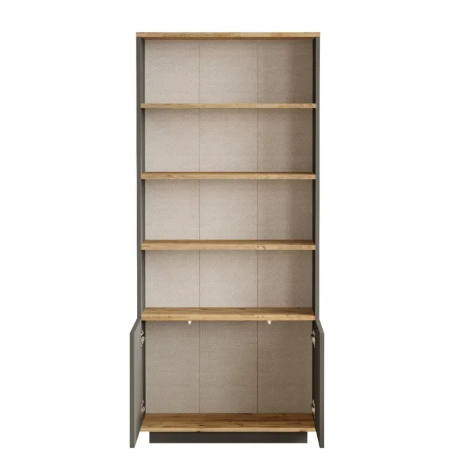 Helsingfors Open (75 x 168,3 x 26,8 cm) Bokhylla Atlantisk furu antracit