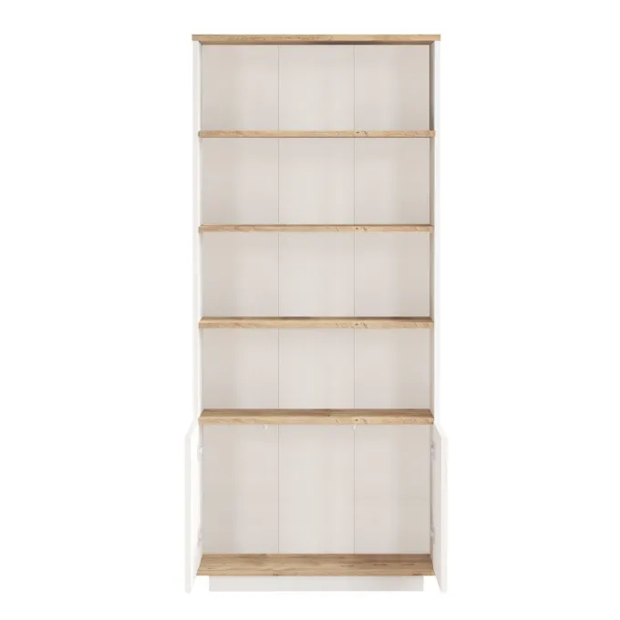 Helsingfors Open (75 x 168,3 x 26,8 cm) Bokhylla Atlantisk furu vit