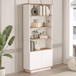 Helsingfors Open (75 x 168,3 x 26,8 cm) Bokhylla Atlantisk furu vit