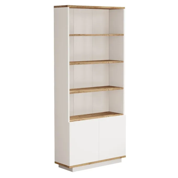 Helsingfors Open (75 x 168,3 x 26,8 cm) Bokhylla Atlantisk furu vit