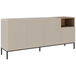 Helsingfors Sideboard Sandsten naturlig ek svart