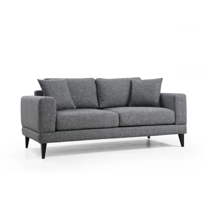 Helsingfors 2-sits (180 x 90 x 85 cm) Mörkgrå 2-sitssoffa