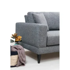Helsingfors 2-sits (180 x 90 x 85 cm) Mörkgrå 2-sitssoffa