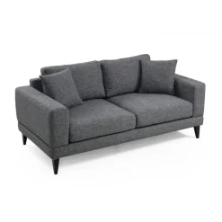 Helsingfors 2-sits (180 x 90 x 85 cm) Mörkgrå 2-sitssoffa