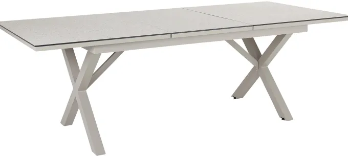 Hillmond Bord 100x166-226 cm Khaki/Beige Terrazzo