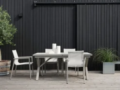 Hillmond Bord 100x166-226 cm Khaki/Beige Terrazzo