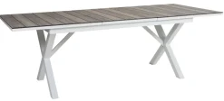 Hillmond Bord 100x166-226 cm Vit/Natur Laminat