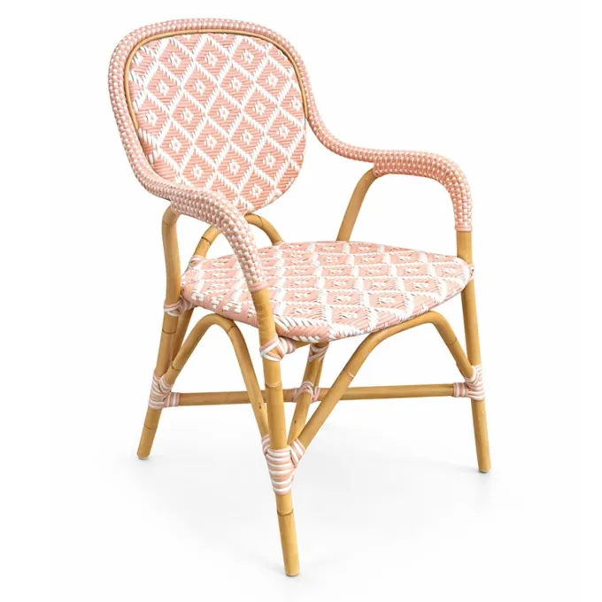 Holmenäs Caféstol Karm Rosa