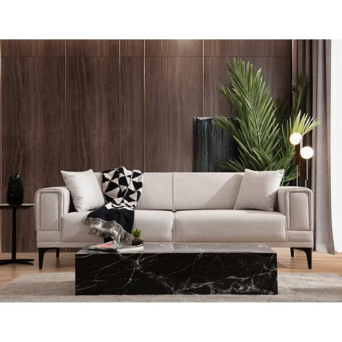 Horizon (230 x 95 x 77 cm) 3-sitssoffbädd Ecru