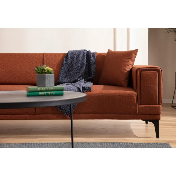 Horizon (230 x 95 x 77 cm) 3-sitssoffbädd Rio-röd