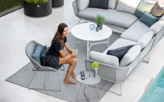 Horizon 2-sits Soffa Vänster Ljusgrå