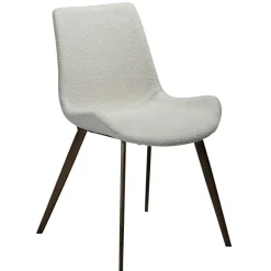 Hype Stol Dove Bouclé, Antique Brass