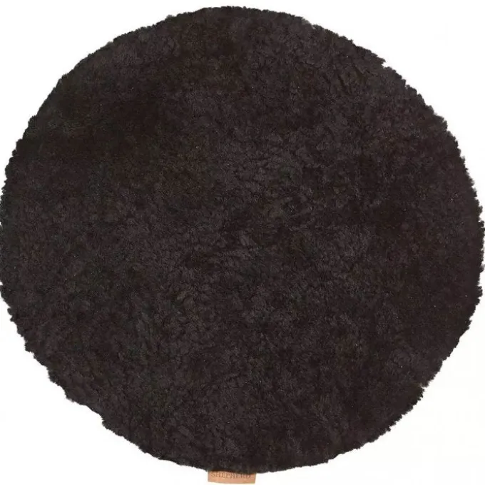 Ida stolsdyna (ej vadderad) 36 cm rund / Svart