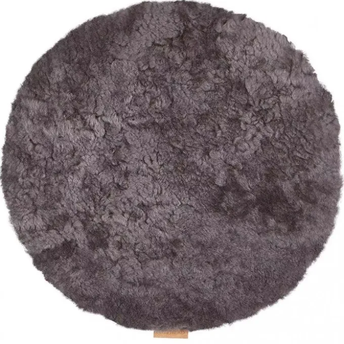 Ida stolsdyna (ej vadderad) 36 cm rund / Carbon