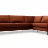 Impulse Divansoffa Set 4 Classic Velvet Deep Orange