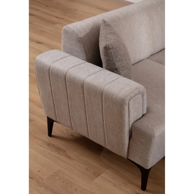 Jakarta (230 x 95 x 77 cm) 3-sits bäddsoffa Beige