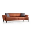 Jakarta (230 x 95 x 77 cm) 3-sits bäddsoffa Kakelröd
