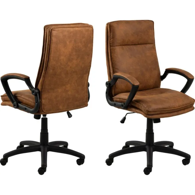 Jessi Skrivbordsstol Preston tyg Kamel